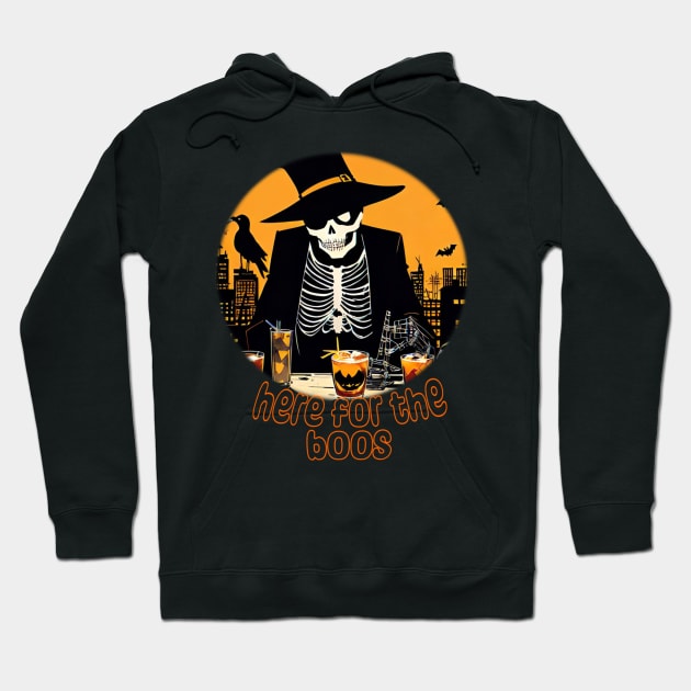 Here for the boos Halloween party pun Hoodie by 3ric-